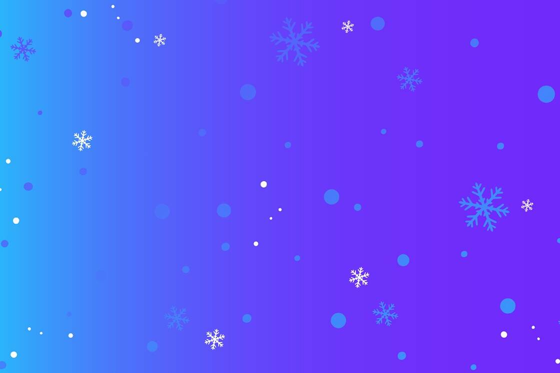 Blauwpaarse achtergrond met sneeuwvlokjes